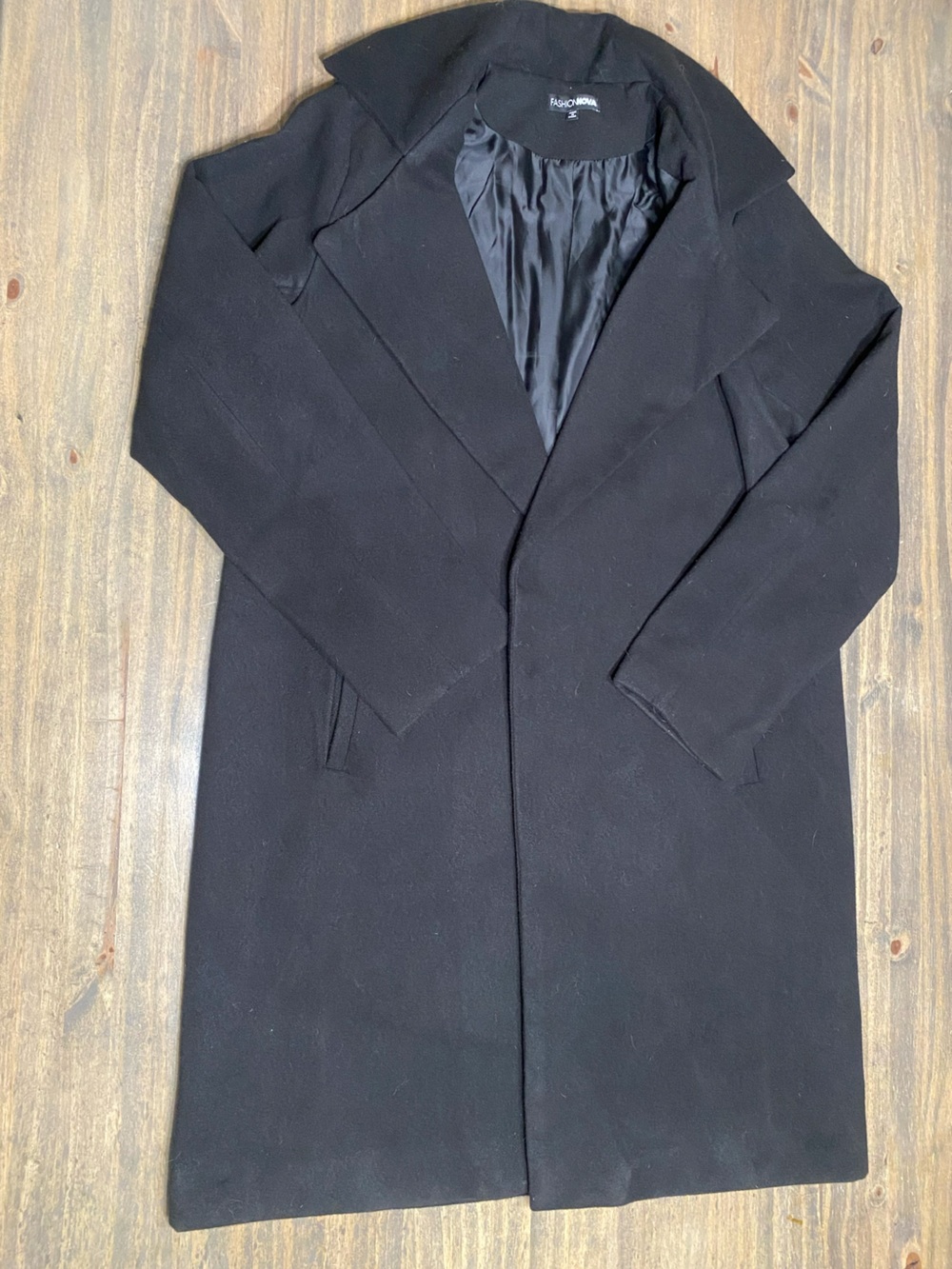 Fashion Nova Black Pea Coat